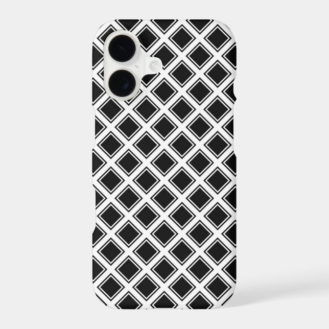 Square Pattern Seamless Repeat Iphone Case (Back)