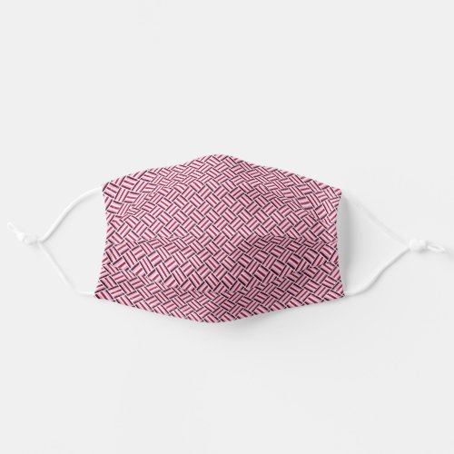 Square Pattern _ Shades of Magenta   Adult Cloth Face Mask
