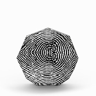 Square People Fingerprints Acrylic Award