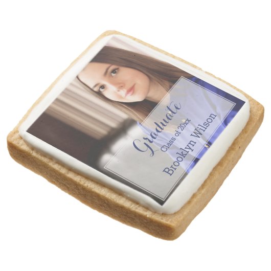 Square Personalized Graduation Cookies (Angled)