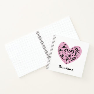 Square Personalized Rhythmic Gymnastics Notebook