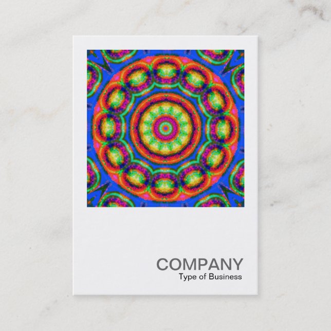 Square Photo 0108 - Kaleidoscopic Design Business Card (Front)