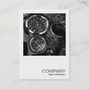 Square Photo 0114 - Classc Motorcycle Gauges Business Card