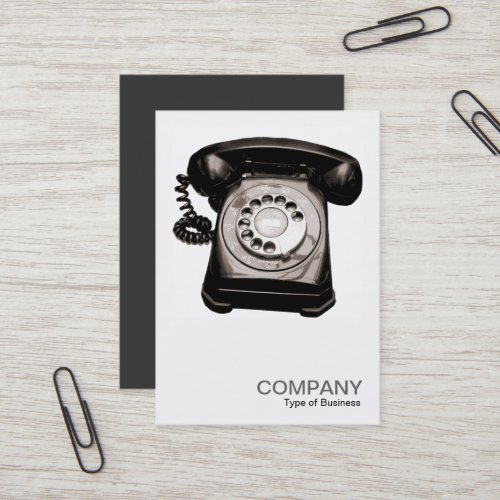 Square Photo 0123 - Old Telephone II Business Card