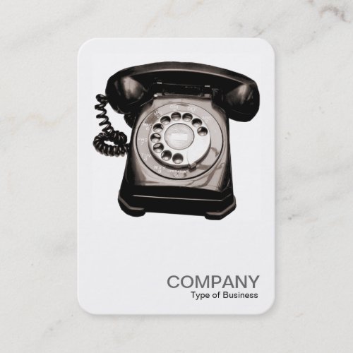 Square Photo 0123a _ Old Telephone II Rounded Business Card