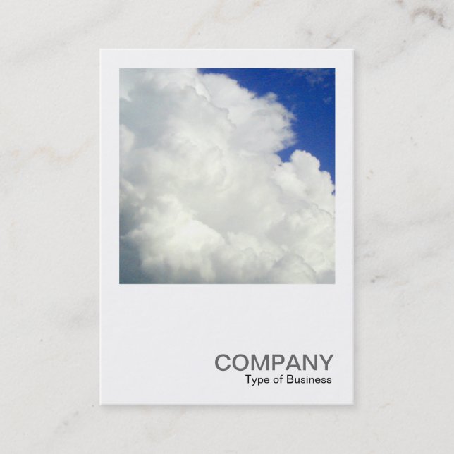 Square Photo 0178 - Cumulous Clouds Business Card (Front)
