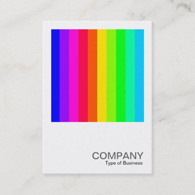 Square Photo 0184 - Color Bars 03 Business Card (Front)