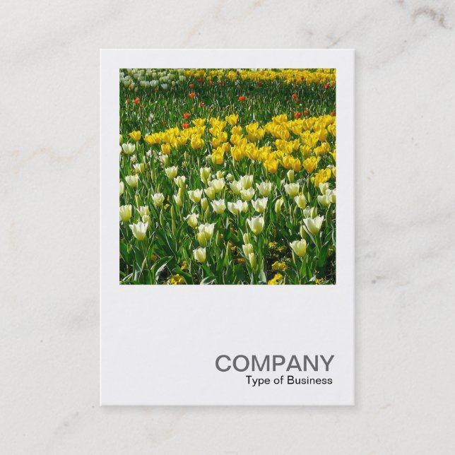 Square Photo 0200 - Spring Flowers Business Card (Front)