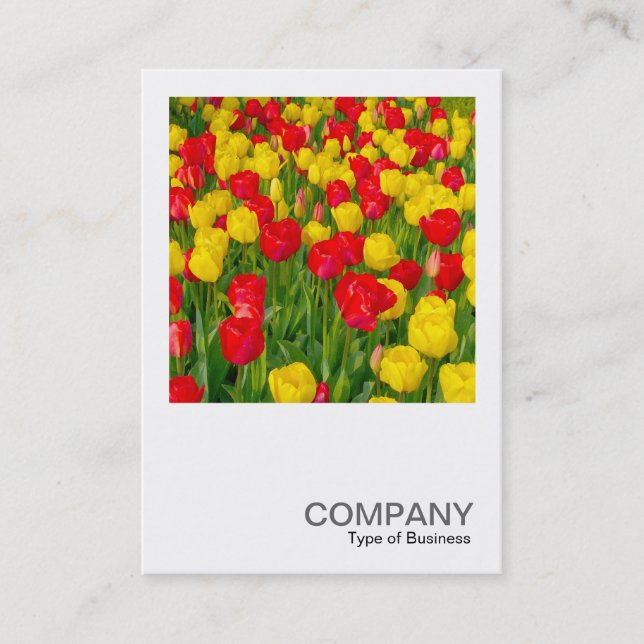 Square Photo 0220 - Tulips Business Card (Front)