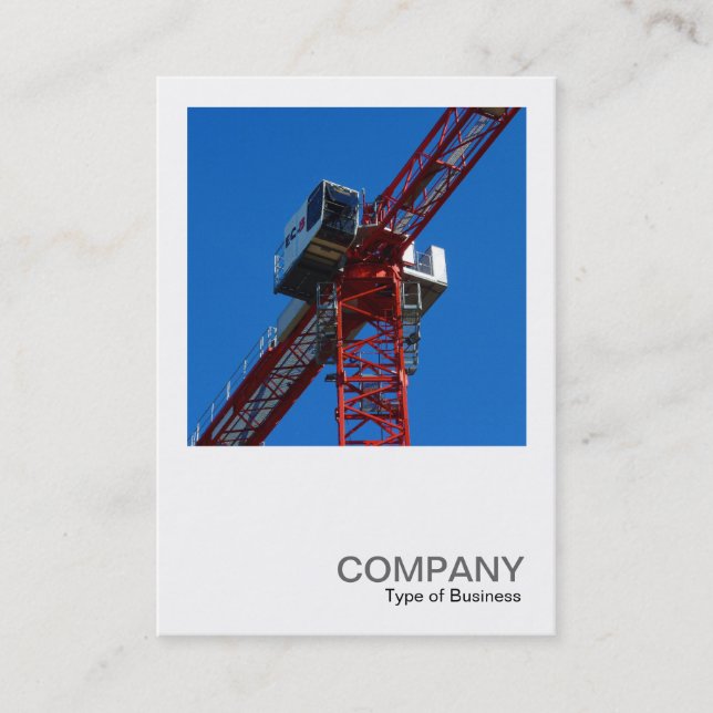 Square Photo 0239 - Tower Crane Business Card (Front)