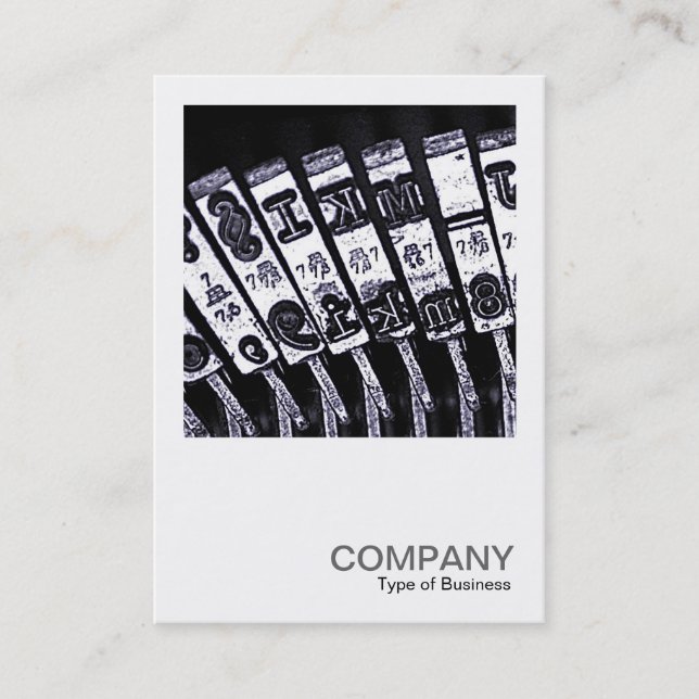 Square Photo 0241 - Typewriter Business Card (Front)