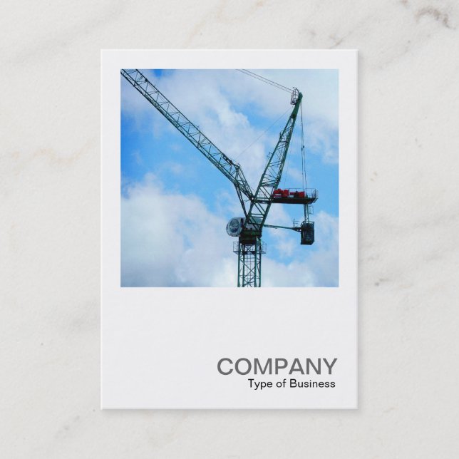 Square Photo 0248 - Tower Crane Business Card (Front)