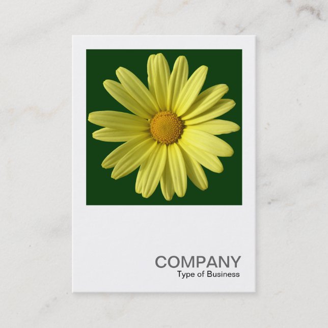 Square Photo 0249 - Yellow Daisy Business Card (Front)