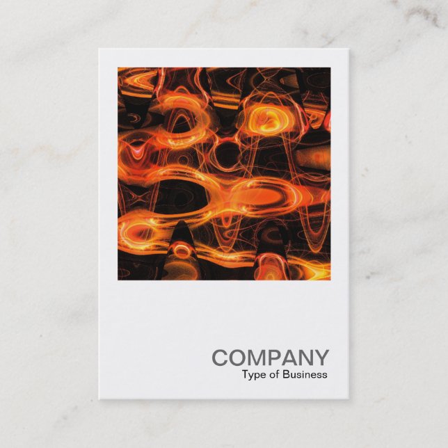Square Photo 0281 - Fractal Flame Waves Business Card (Front)