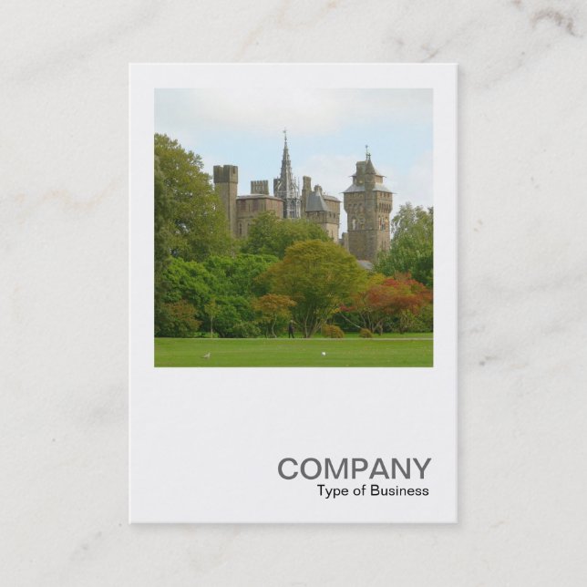 Square Photo 0345 - Cardiff Castle Business Card (Front)