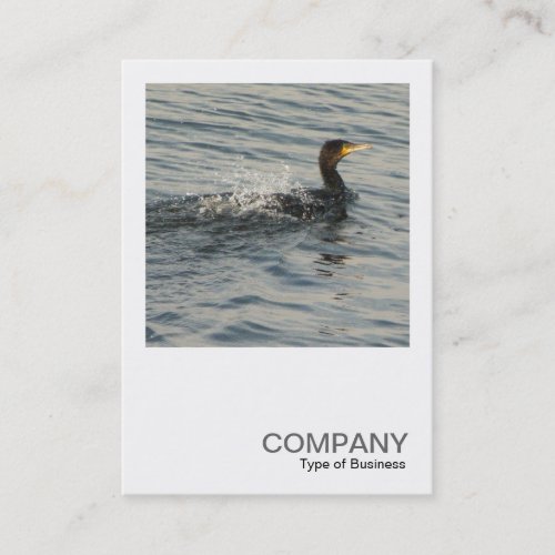Square Photo 0359 _ Cormorant Learning to Swim Business Card