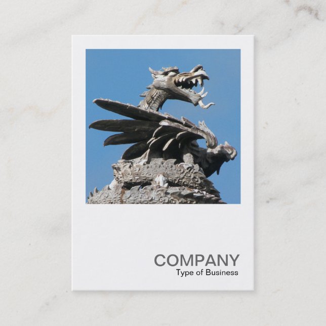 Square Photo 0362 - Dragon, Cardiff City Hall Business Card (Front)
