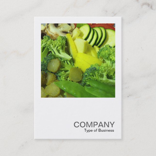 Square Photo 0379 - Stir-fry 01 Business Card (Front)