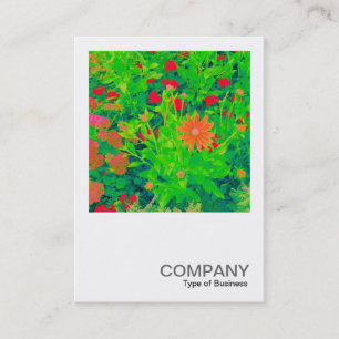 Square Photo 0397 - Psychedelic Flower Bed Business Card