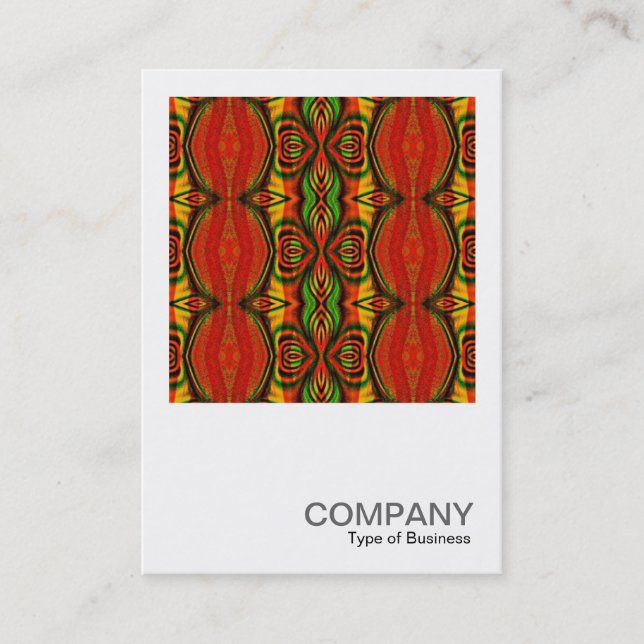Square Photo 040 - Geometric Pattern Business Card (Front)