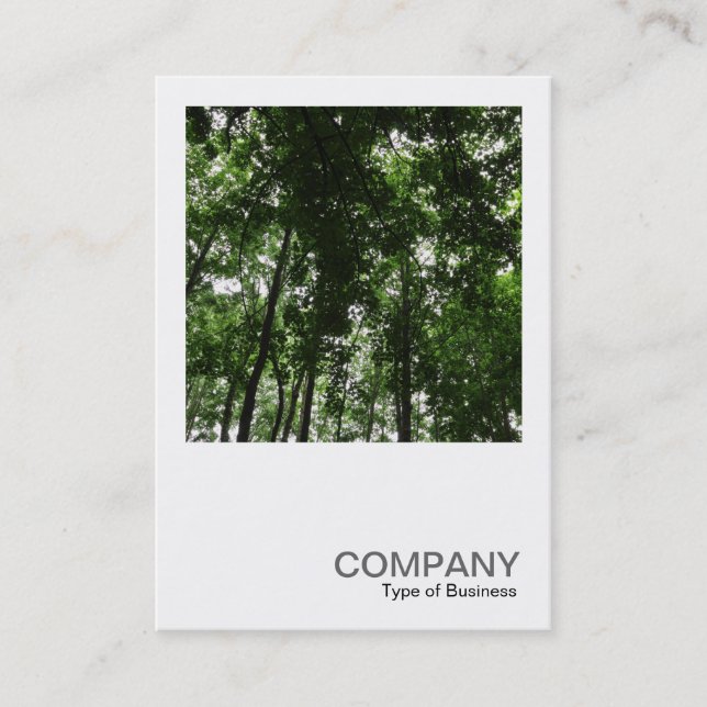 Square Photo 0411 - Woodland Canopy 01 Business Card (Front)