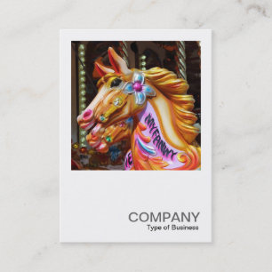 Square Photo 0440 - Merry-go-Round Horse Business Card