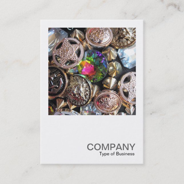 Square Photo 0479 - Flea Market Bling Business Card (Front)