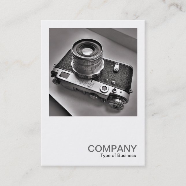 Square Photo 0556 - Russian Rangefinder Camera Business Card (Front)