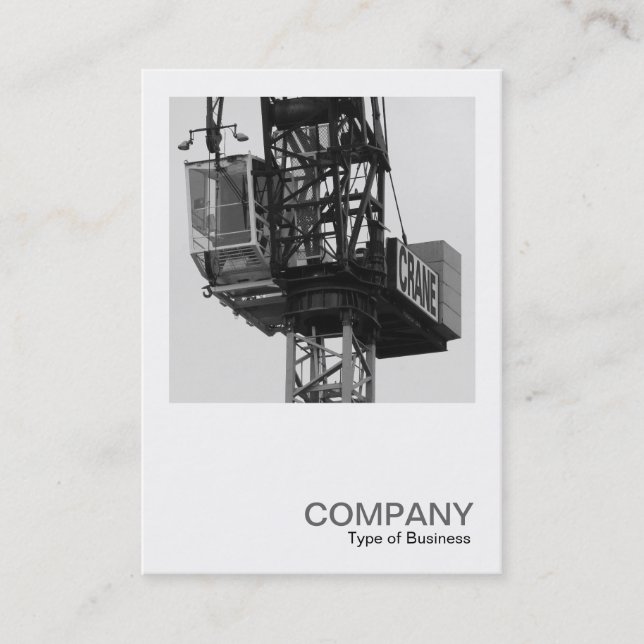 Square Photo 0584 - Tower Crane 02 Business Card (Front)