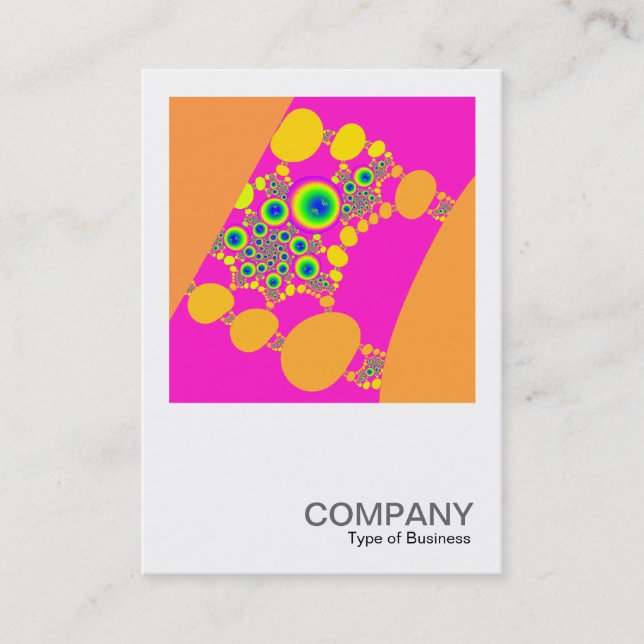 Square Photo 058 - Colorful Fractal Business Card (Front)