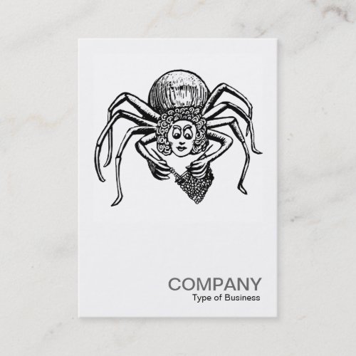 Square Photo 070 - Knitting Spider Business Card Template