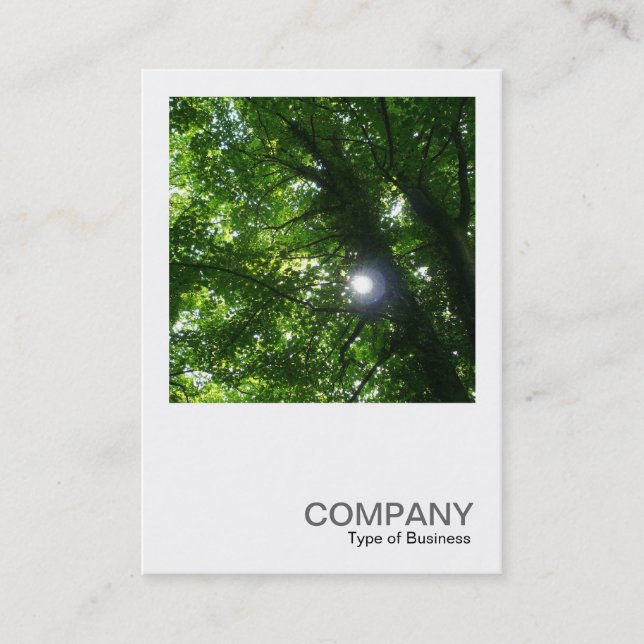 Square Photo 093 - Sun in the Trees Business Card (Front)