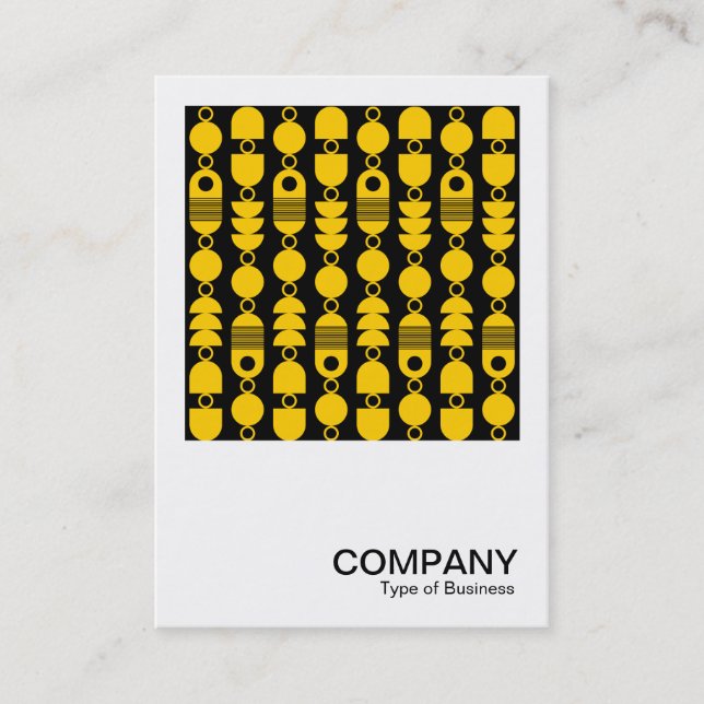 Square Photo - Abstract 140823 - Amber and Black Business Card (Front)