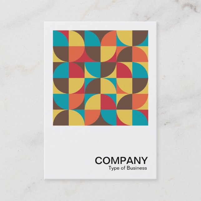 Square Photo - Abstract Geometric 110421v5 Business Card (Front)