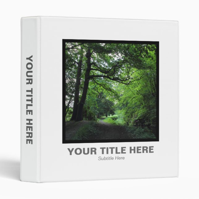 Square Photo - Canal 3 Ring Binder (Front/Spine)