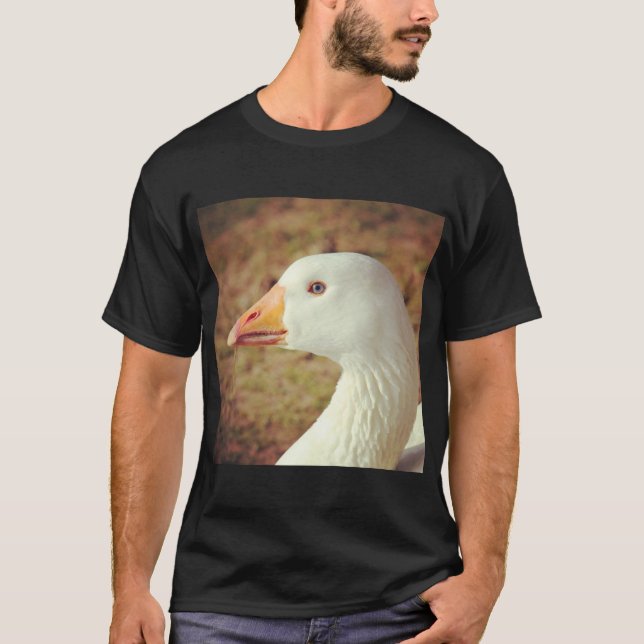 Square Photo - Goose (Close-up) T-Shirt (Front)