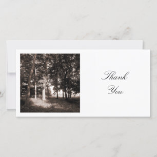Square Photo - In the Park Thank You Card