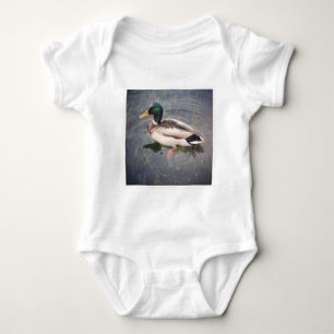 Square Photo - Mallard Duck Baby Bodysuit