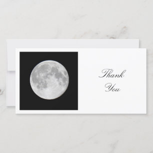 Square Photo - Moon Thank You Card