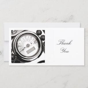 Square Photo - Motorbike Speedo Thank You Card