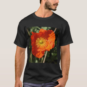 Square Photo - Orange Poppy T-Shirt