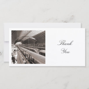 Square Photo - Paddington Station Thank You Card