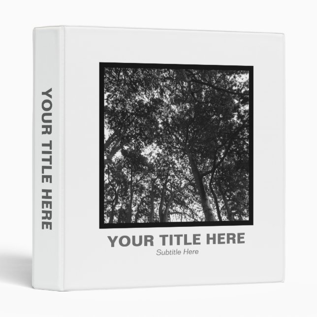 Square Photo - Scots Pine Trees Binder (Front/Spine)