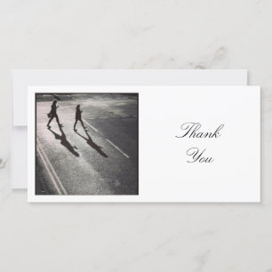 Square Photo - Shadows Thank You Card