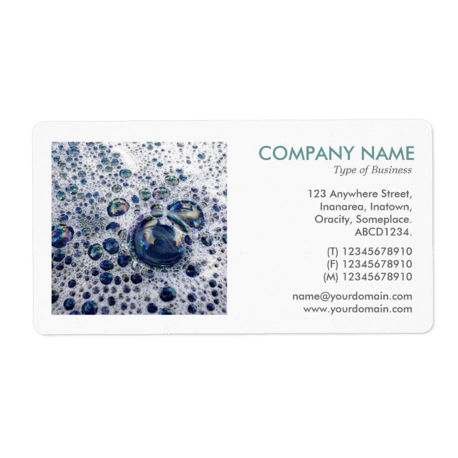 Square Photo - Soap Suds Label (Front)
