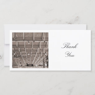 Square Photo - Station Roof Thank You Card