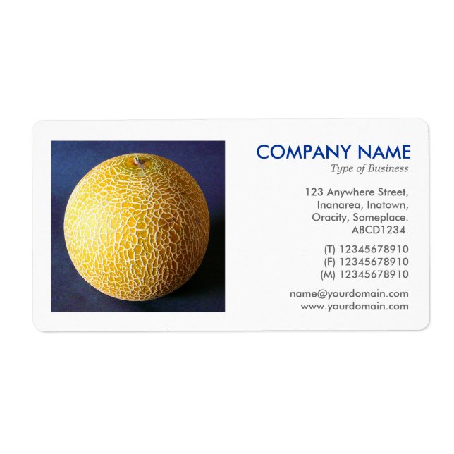 Square Photo - Sugar Melon Label (Front)