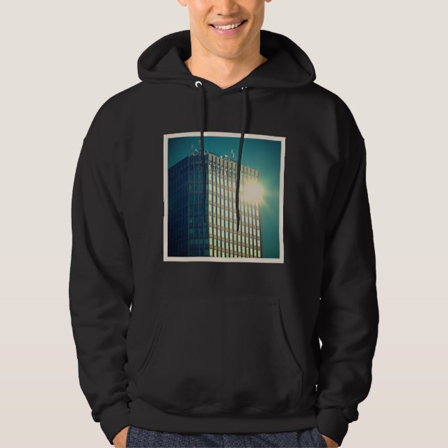 Square Photo - Sun on a Building Hoodie (Front)