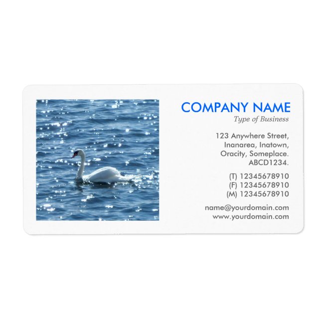 Square Photo - Swan Label (Front)