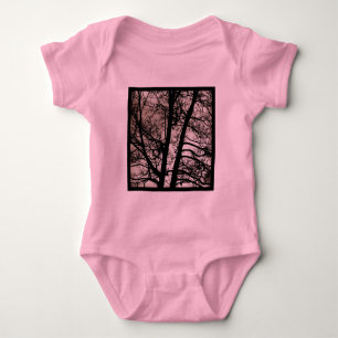 Square Photo - Tree Branches Baby Bodysuit